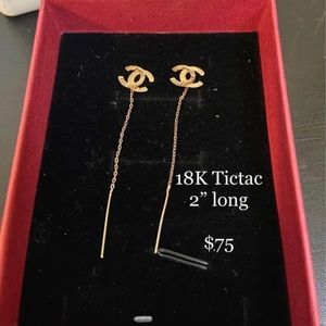 18k Saudi gold 2” tictac  not filled/ not platted brand new and pawnable